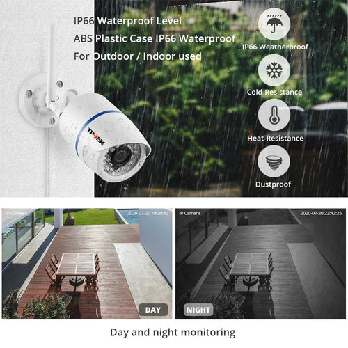 Cámara de Seguridad WiFi para Exterior 4MP con Visión Nocturna