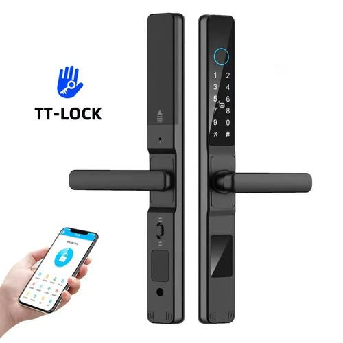 Cerradura Inteligente para Puerta Corredera con Huella Dactilar y App